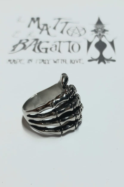 DF - skeleton hand ring