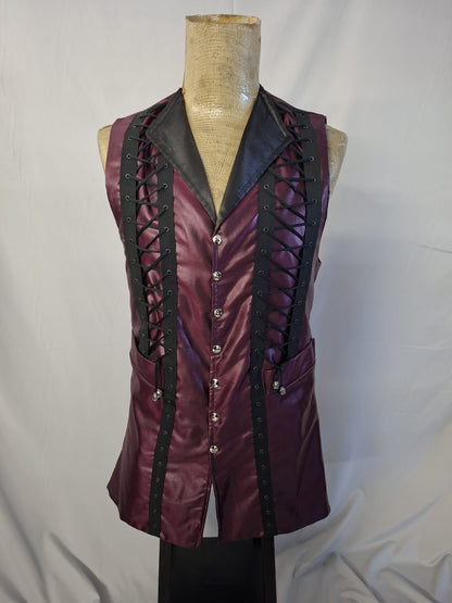 Gilet Lungo Stringato